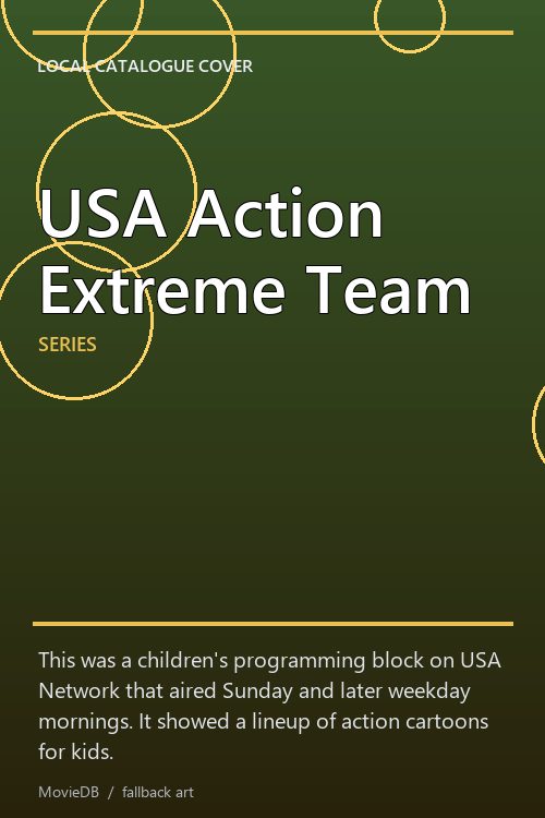 USA Action Extreme Team poster