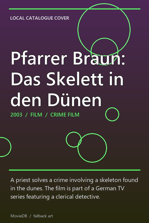 Pfarrer Braun: Das Skelett in den Dünen poster