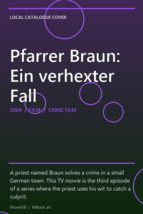 Pfarrer Braun: Ein verhexter Fall poster