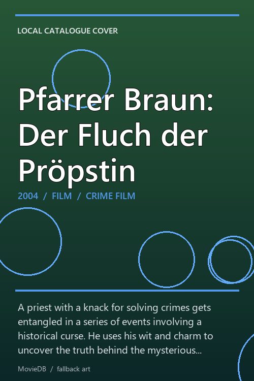 Pfarrer Braun: Der Fluch der Pröpstin poster