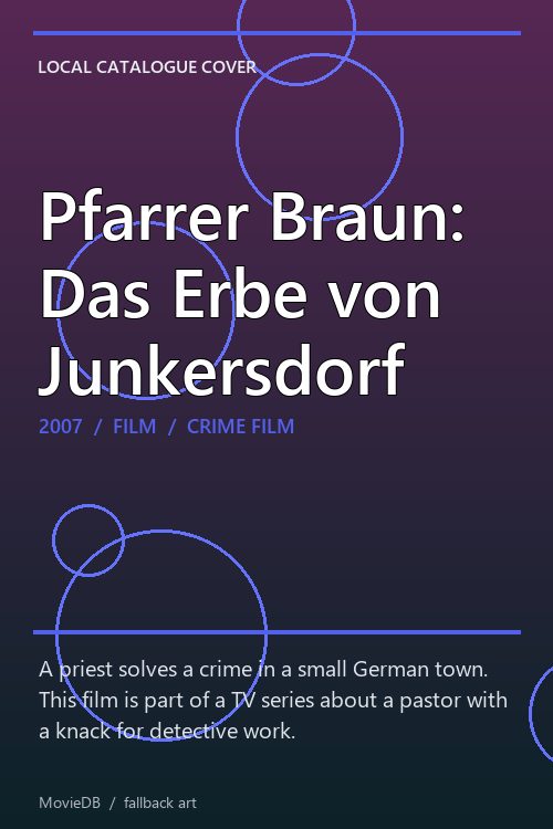 Pfarrer Braun: Das Erbe von Junkersdorf poster