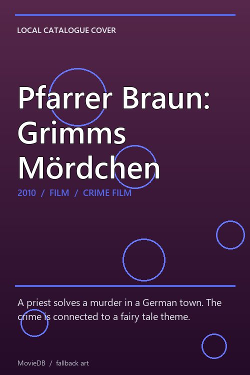 Pfarrer Braun: Grimms Mördchen poster