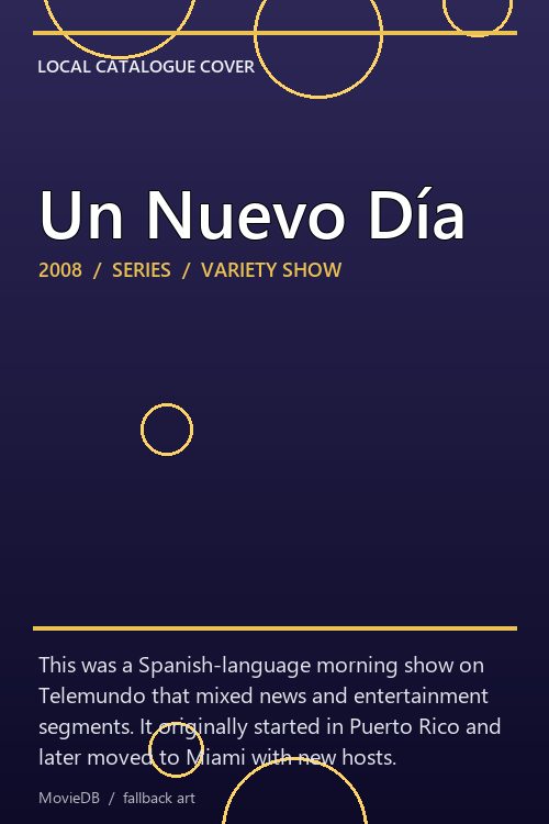 Un Nuevo Día poster