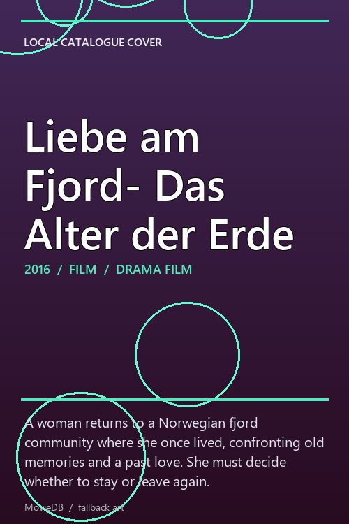 Liebe am Fjord- Das Alter der Erde poster