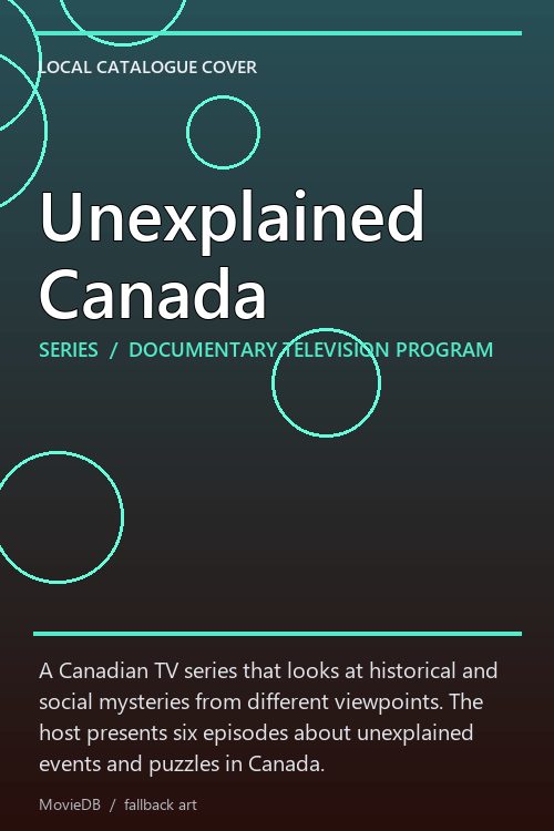 Unexplained Canada poster