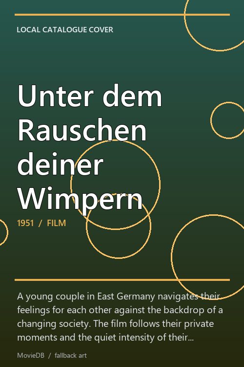 Unter dem Rauschen deiner Wimpern poster