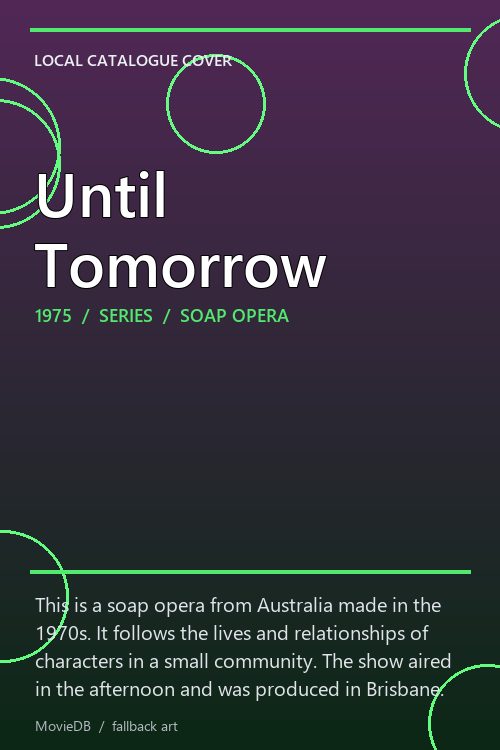 Until Tomorrow poster