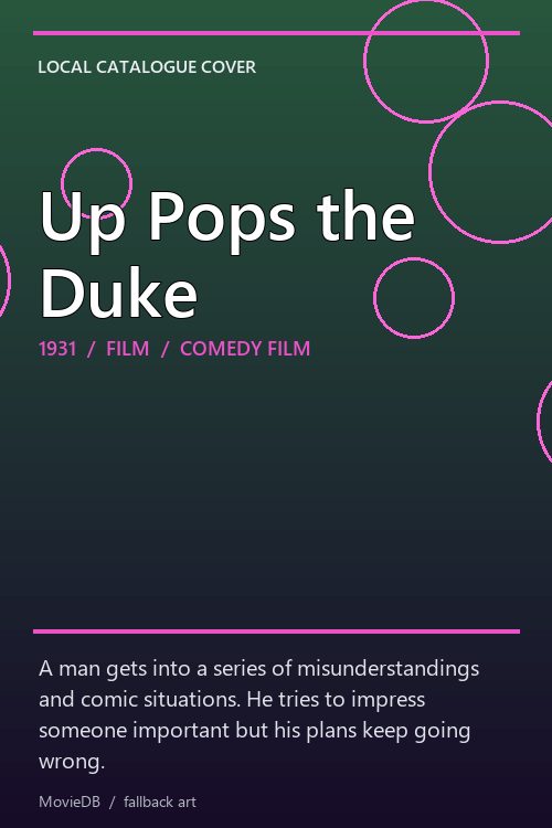 Up Pops the Duke poster
