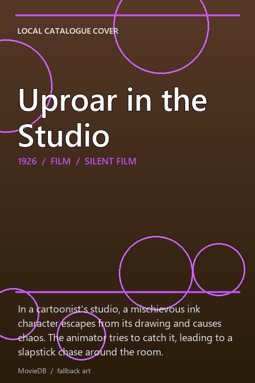Uproar in the Studio poster