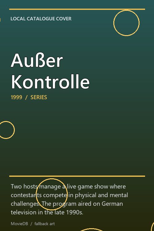 Außer Kontrolle poster