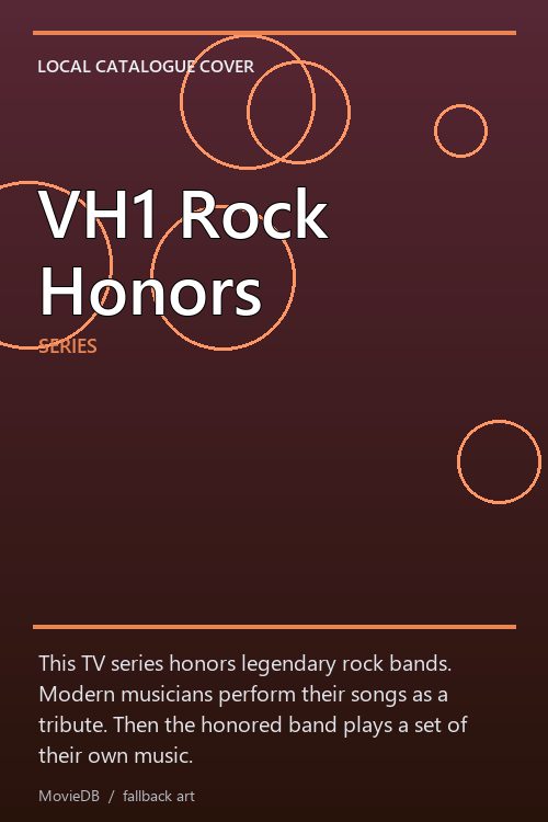 VH1 Rock Honors poster