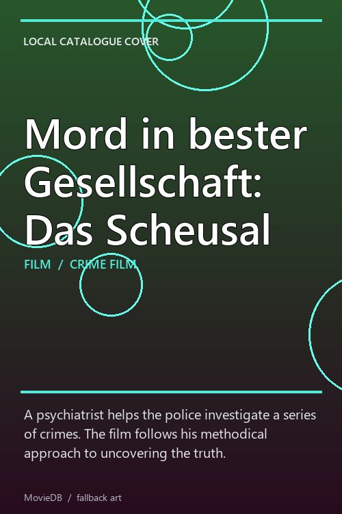 Mord in bester Gesellschaft: Das Scheusal poster