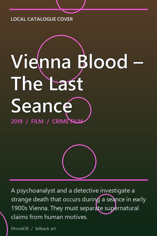 Vienna Blood – The Last Seance poster