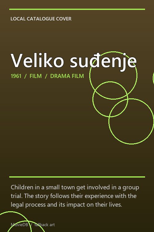 Veliko suđenje poster