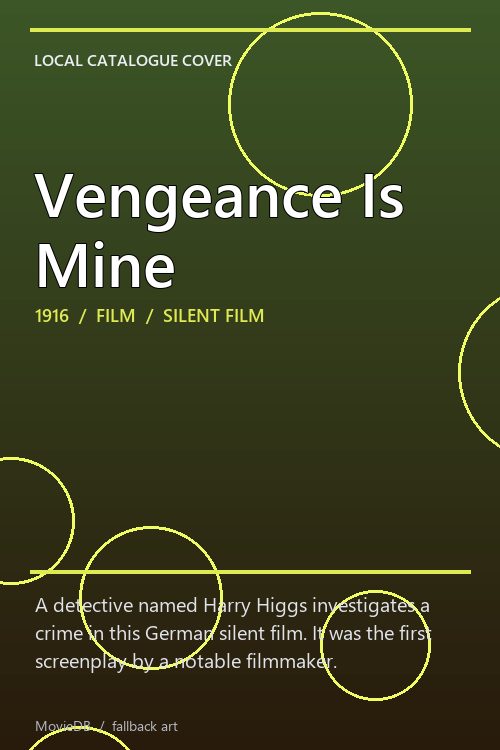 Vengeance Is Mine poster