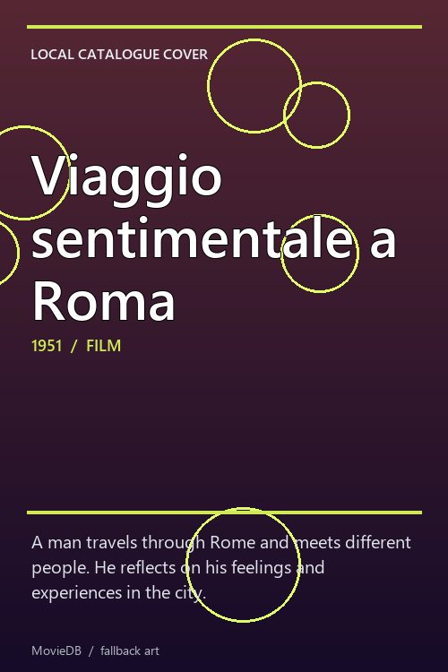 Viaggio sentimentale a Roma poster