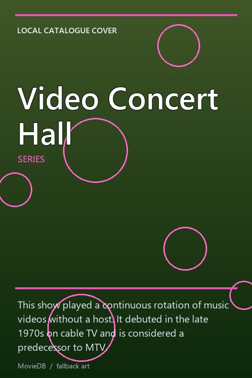Video Concert Hall poster