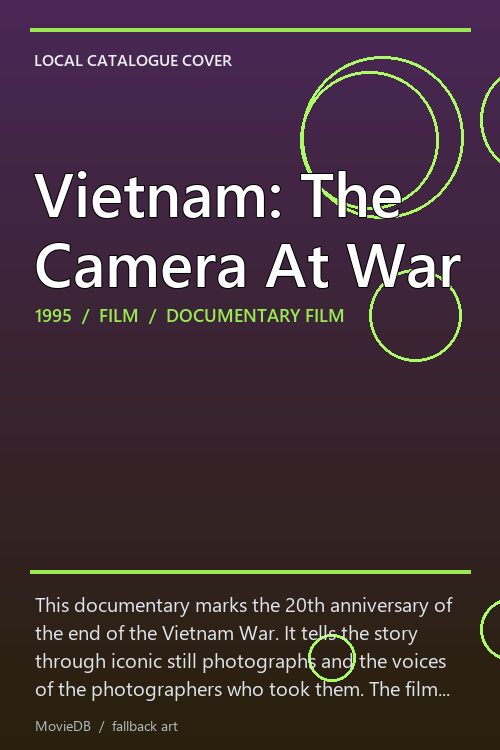 Vietnam: The Camera At War poster