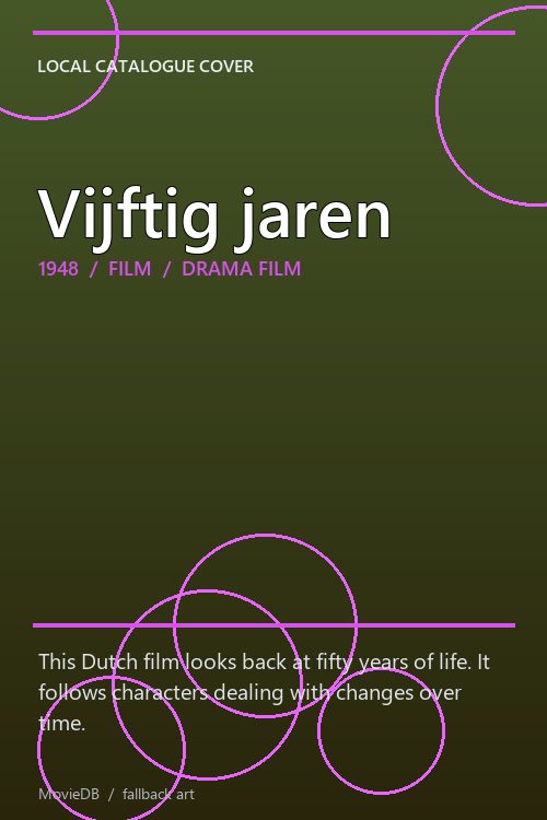 Vijftig jaren poster