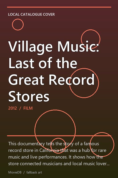 Village Music: Last of the Great Record Stores poster