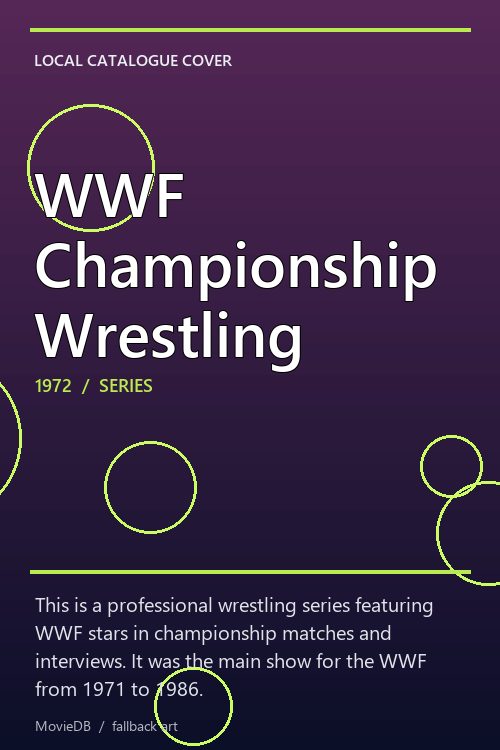 WWF Championship Wrestling poster