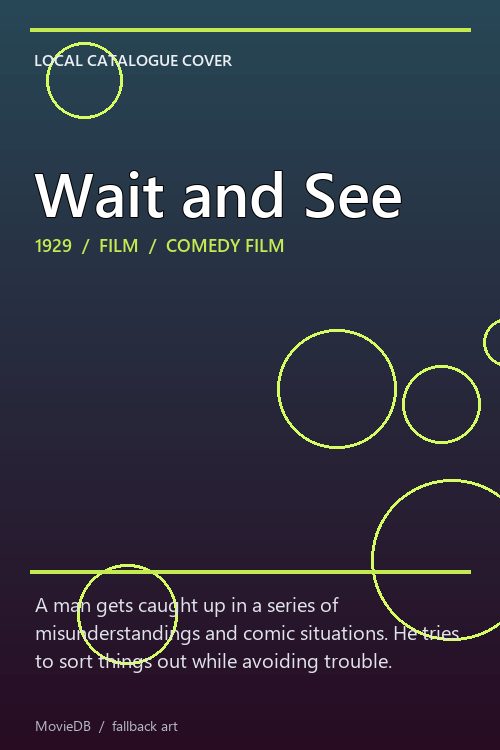 Wait and See poster
