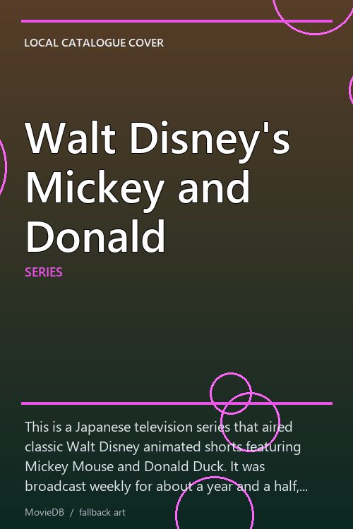 Walt Disney's Mickey and Donald poster