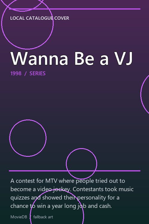 Wanna Be a VJ poster