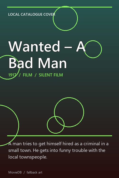 Wanted – A Bad Man poster
