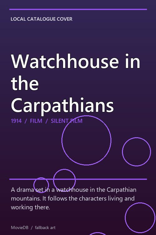 Watchhouse in the Carpathians poster