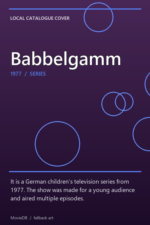 Babbelgamm poster