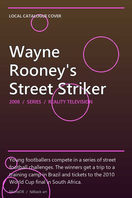 Wayne Rooney's Street Striker poster