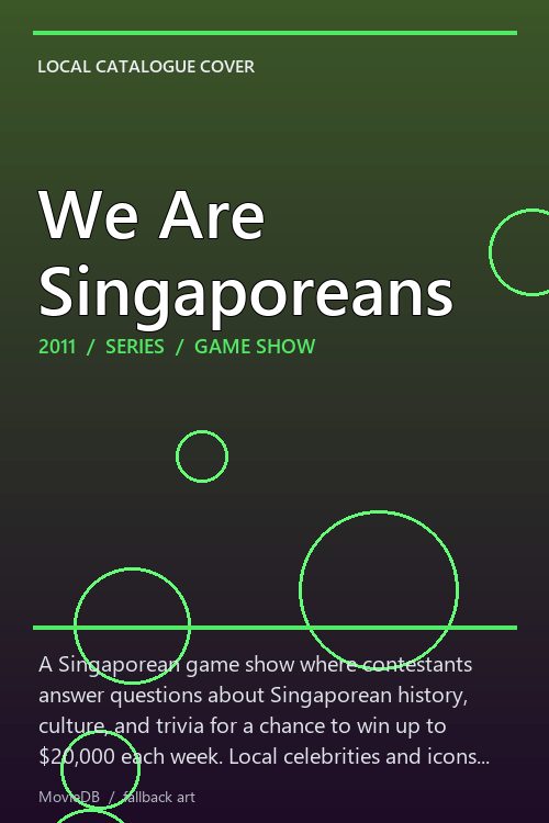 We Are Singaporeans poster