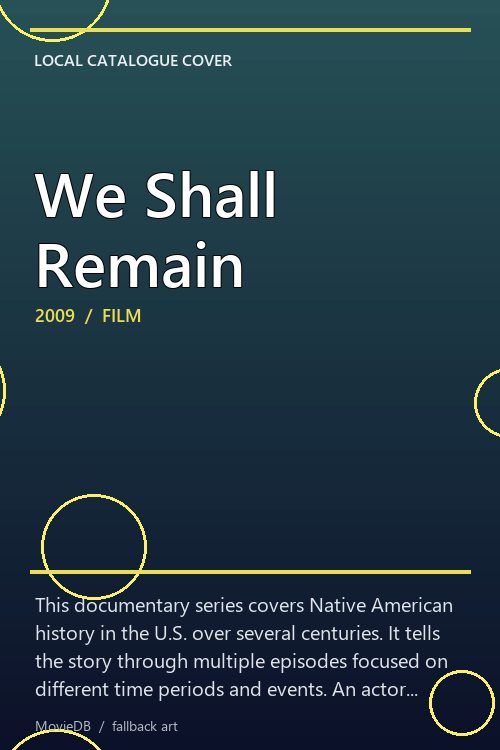 We Shall Remain poster