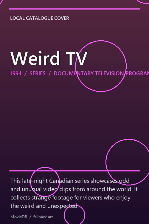 Weird TV poster
