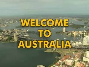 Welcome to Australia poster