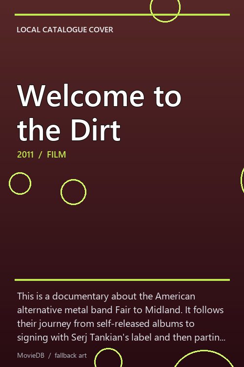 Welcome to the Dirt poster