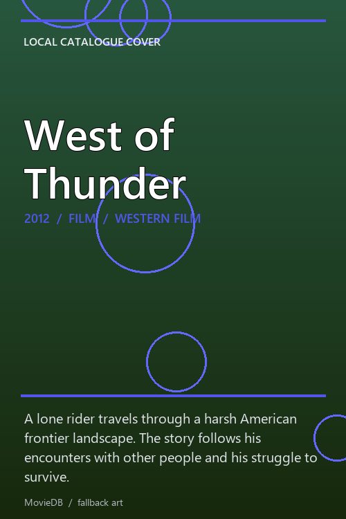 West of Thunder poster