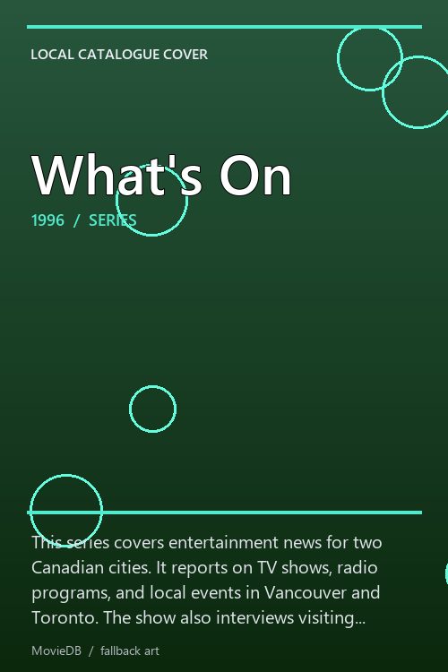 What's On poster