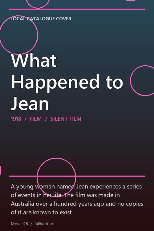 What Happened to Jean poster