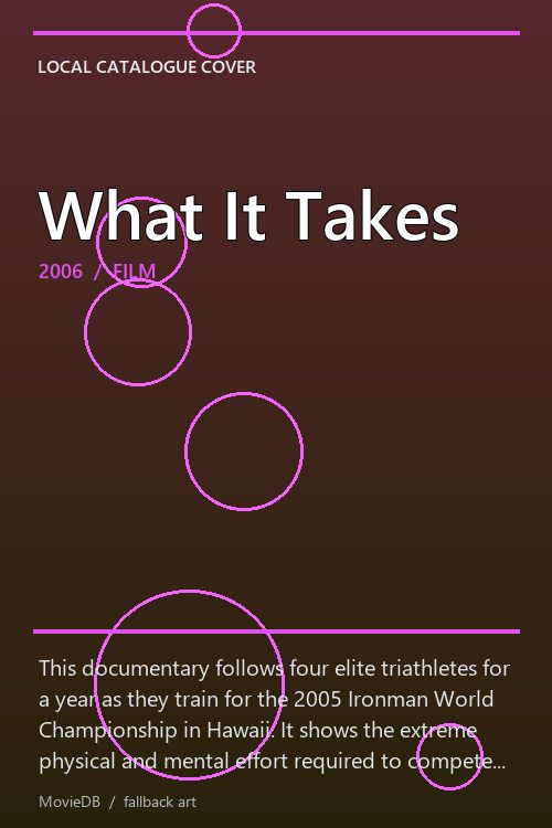 What It Takes poster