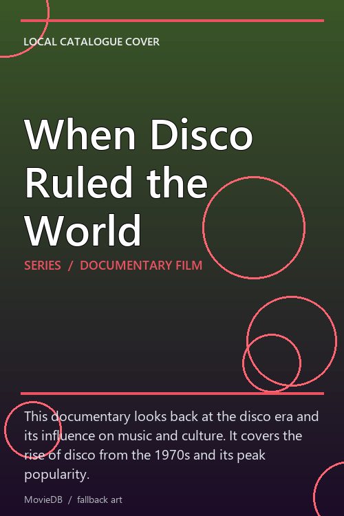 When Disco Ruled the World poster