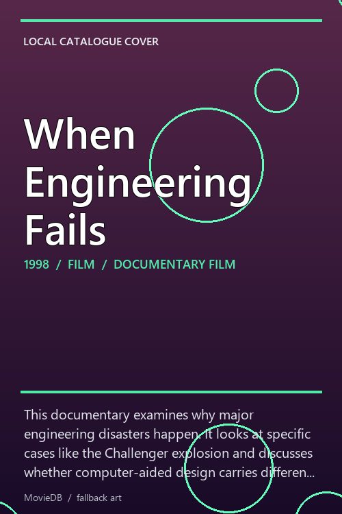 When Engineering Fails poster