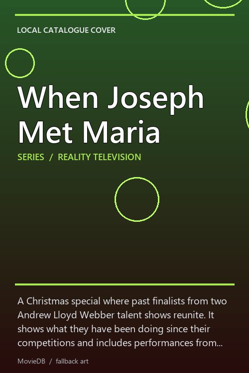 When Joseph Met Maria poster