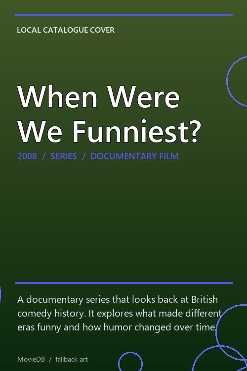When Were We Funniest? poster