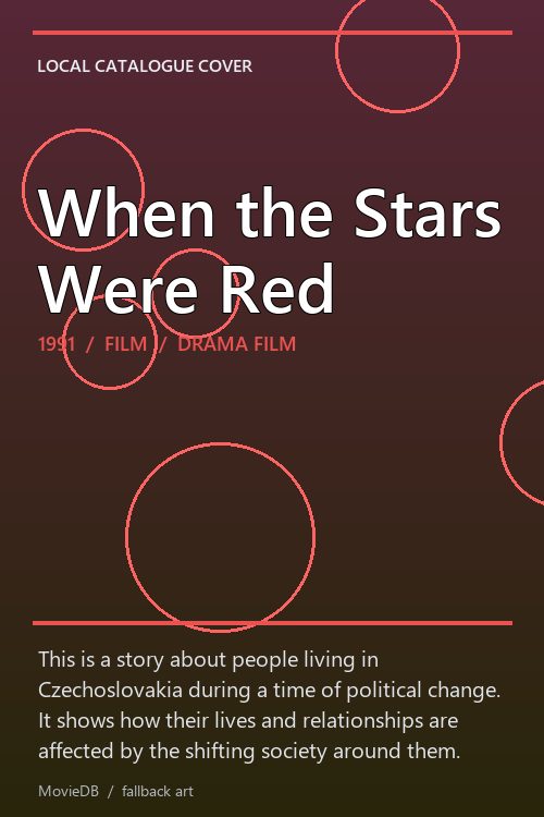 When the Stars Were Red poster