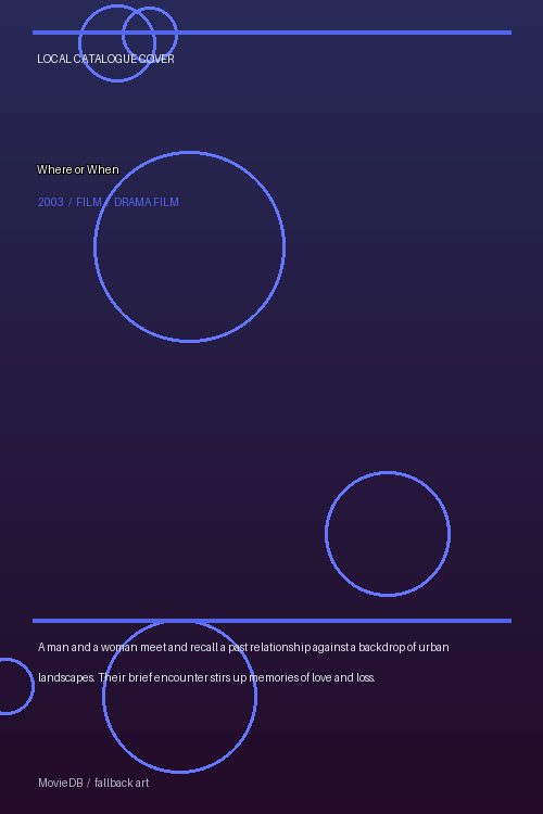 Where or When poster