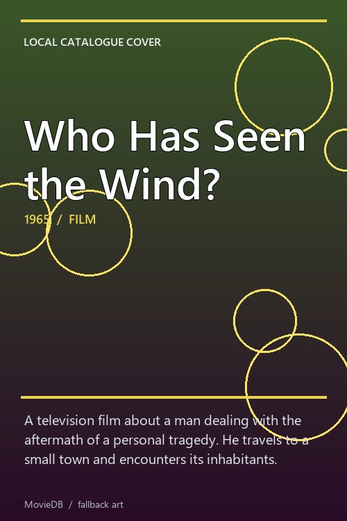 Who Has Seen the Wind? poster