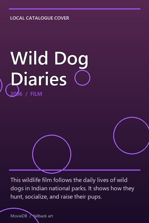 Wild Dog Diaries poster
