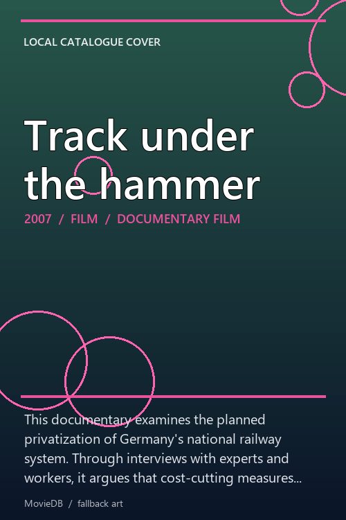 Track under the hammer poster